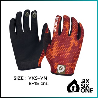 ถุงมือจักรยาน 661 YOUTH COMP GLOVE DIGI ORANGE