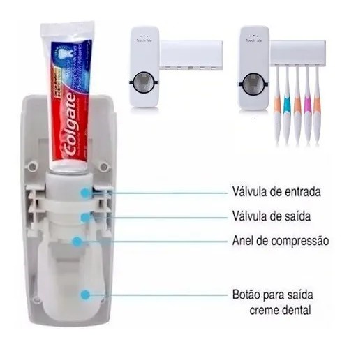 ชุดที่บีบยาสีฟันอัตโนมัติ-แบบพลาสติก-สร้างสรรค์-สําหรับห้องน้ํา