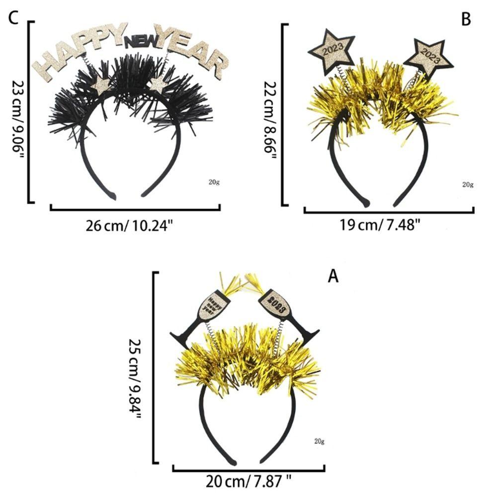 anemone-happy-ที่คาดผมคอสเพลย์-ลายตัวอักษร-hello-2023-หรูหรา-สําหรับปาร์ตี้คริสต์มาส-ปีใหม่
