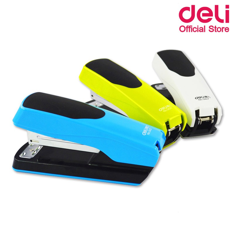 deli-0427-stapler-25-sheets-เครื่องเย็บกระดาษ-25-หน้า-คละสี-1-ชิ้น-ที่เย็บกระดาษ-แม็คเย็บกระดาษ-อุปกรณ์สำนักงาน-แม็ค