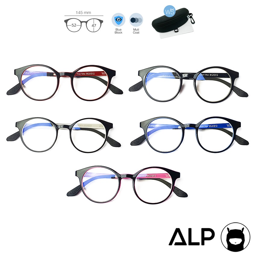 ภาพหน้าปกสินค้าALP แว่นกรองแสง คละสี BB0016 แว่นคอมพิวเตอร์ กรองแสงสีฟ้า Blue Light Block กันรังสี UV, UVA, UVB