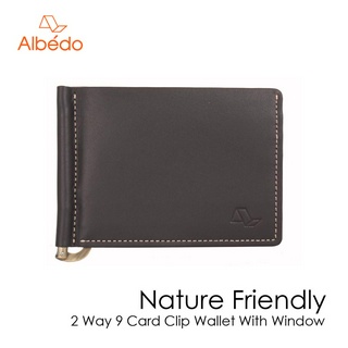 [Albedo] 2 WAY 9 CARD CLIP WALLET WITH WINDOW กระเป๋าสตางค์/คลิปหนีบธนบัตร รุ่น NATURE FRIENDLY - NF06779