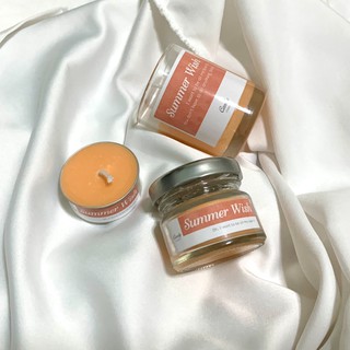 ภาพหน้าปกสินค้าเทียนหอม กลิ่น ซัมเมอร์วิช - Soy Candle Summer Wish เทียนหอมไขถั่วเหลือง เทียน ของขวัญให้คนที่คุณรัก ที่เกี่ยวข้อง