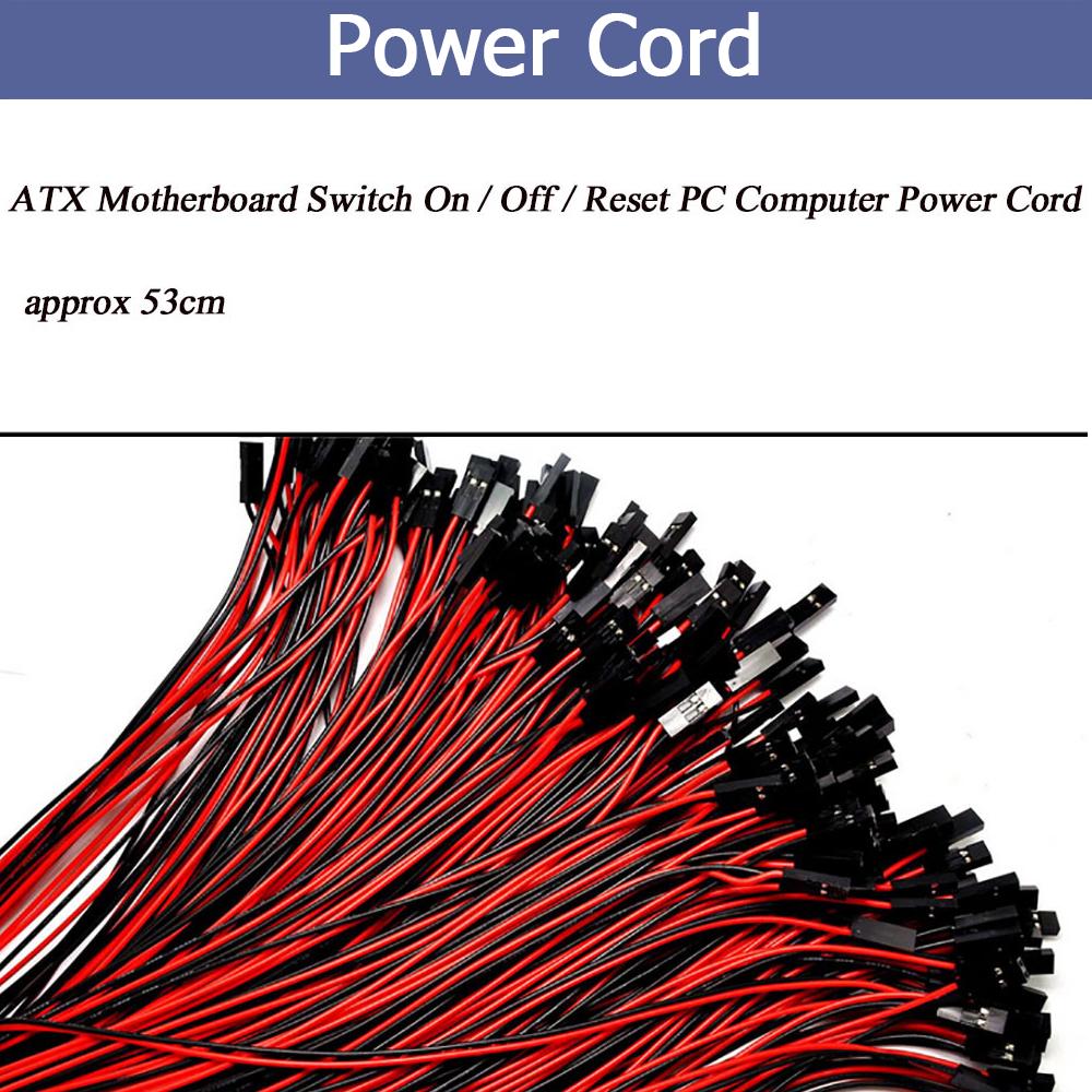 ราคาและรีวิวAtx เมนบอร์ดสวิทช์ On / Off / Reset Power Cable สำหรับคอมพิวเตอร์