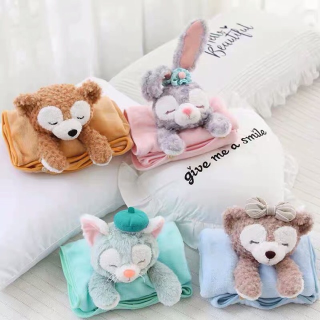 พร้อมส่ง-disney-duffy-and-friends-blanket-ผ้าห่มน้องหมีduffy-และผองเพื่อน