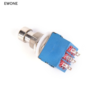 Ewone ขายดี กล่องเหยียบเอฟเฟคกีตาร์ โลหะ 9-pin 3PDT สีฟ้า 1 ชิ้น