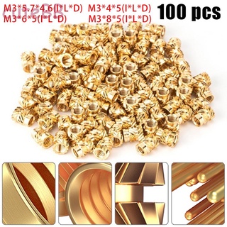 CUTE~Threaded Insert 100PCS For 3D Printer Hardware M3 Nuts Self-clinching Nut