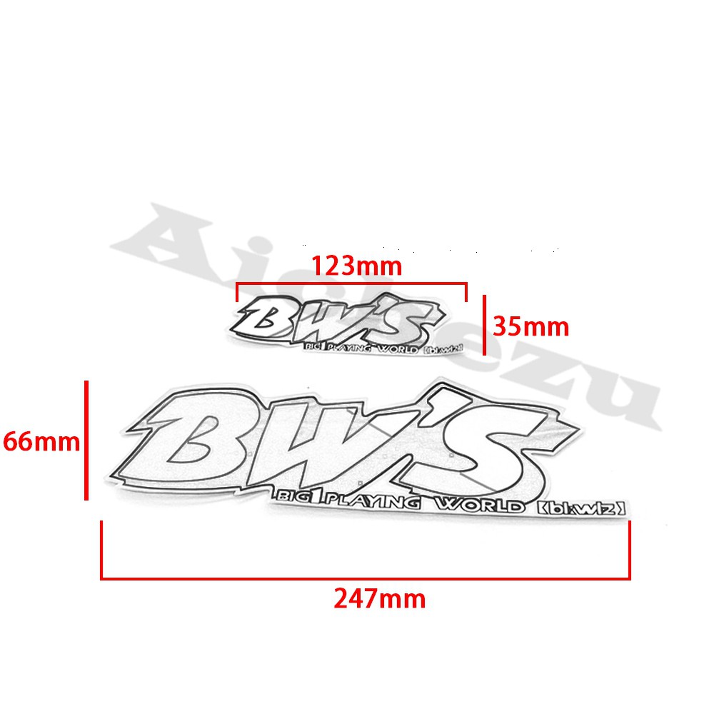 ข้อมูลเกี่ยวกับ Acz สติกเกอร์โลโก้ BW'S สําหรับติดตกแต่งรถจักรยานยนต์ สกูตเตอร์ Yamaha BWS50