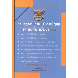 C111 9786162604621 หนังสือ รวมกฎหมายทรัพย์สินทางปัญญาและการค้าระหว่างประเทศ (แก้ไขเพิ่มเติมใหม่ล่าสุด พ.ศ.2564) (A5)