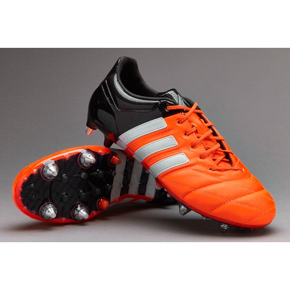 adidas Ace 15.1 Leather SG Solar Orange/White/Core Black (ลิขสิทธิ์แท้  adidas) | Shopee Thailand