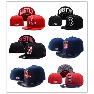Mlb_ Boston ใหม่ หมวกแก๊ปแฟชั่น สไตล์ฮิปฮอป สีแดง สําหรับผู้ชาย ผู้หญิง 59FIFTY 2022 Topi 1