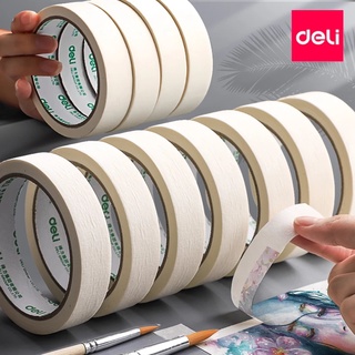 【2022🐯🐯】เทปย่น เทปกระดาษกาวย่น เทปหนังไก่ ขนาด 15 มม. ยาว 20 หลา Masking tape  กระดาษกาว ฉีกได้ เทปบังพ่นสี