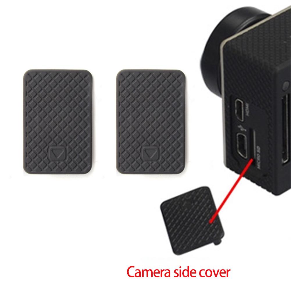 ใหม่ อะไหล่ฝาครอบประตูด้านข้าง USB แบบเปลี่ยน สําหรับ GoPro Hero3 4 2 ชิ้น