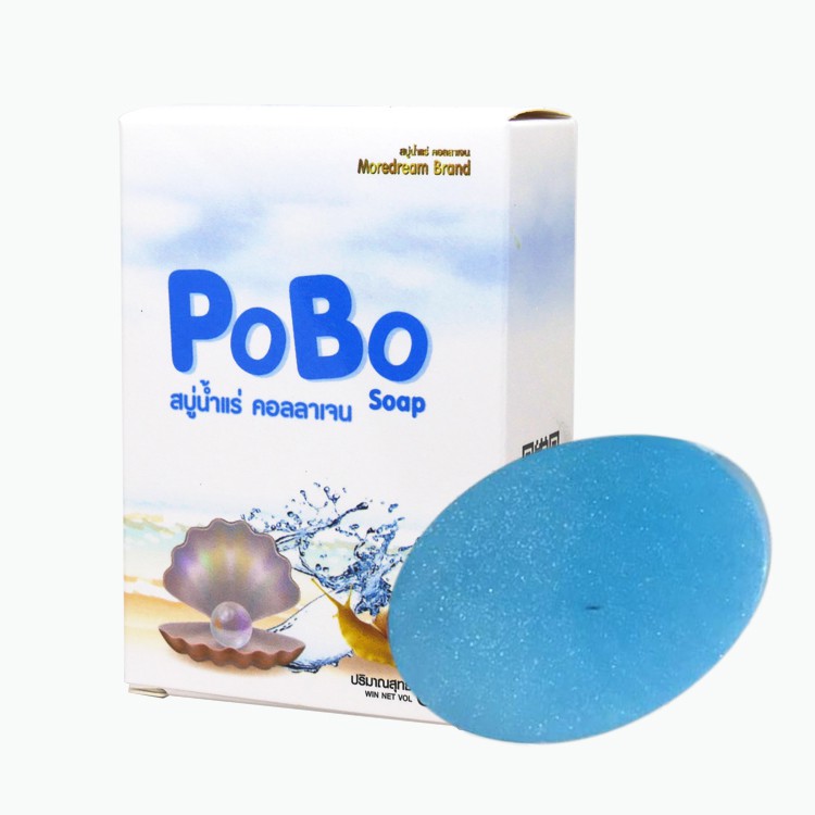 สบู่น้ำแร่คลอลาเจน-pobo-soap