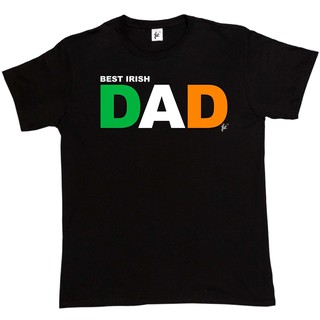 [S-5XL]เสื้อยืดลายกราฟฟิก Best Irish Dad Ireland Fathers Day