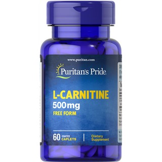 ภาพหน้าปกสินค้าPuritan L-Carnitine 500 mg 60 caplets แอล-คาร์นิทีน ที่เกี่ยวข้อง