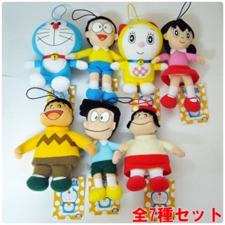 แท้ 100% จากญี่ปุ่น เซ็ต 7 ชิ้น โดเรม่อน Doraemon All Seven Kinds Of Sets Cell Phone Strap ครบเซ็ต 7 ชิ้น