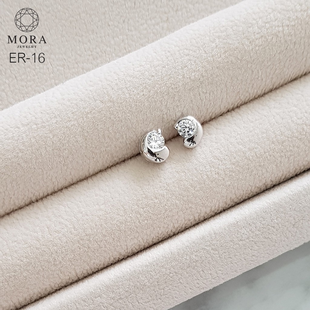 er-16-19-ต่างหูแฟชั่น-น่ารักๆ-สวย-ดูดี-ทันสมัย-ต่างหูแบบติดหู-ต่างหูเพชร-cz-สวยเทียบเพชรแท้-by-mora-jewelry-diamond