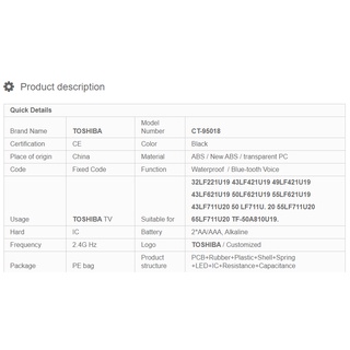 CT-95018 Infaed Contol Emoto De Eemplazado Apto Paa