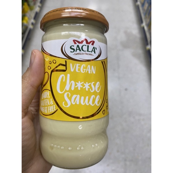 ซอส สำหรับ ราดพาสต้า สูตรมังสวิรัติ ตรา แซคล่า 350 G. Vegan Cheese