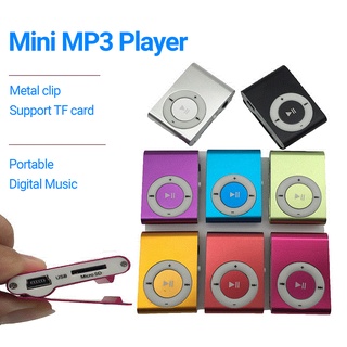 🅑🅔 เครื่องเล่น MP3 ดิจิทัล ขนาดเล็ก แบบพกพา ช่องเสียบการ์ด TF สําหรับวิ่ง เล่นกีฬา