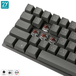 ภาพขนาดย่อของภาพหน้าปกสินค้าคีย์บอร์ดเกมมิ่ง Tsunami Outemu MK-61 61Keys 60% Compact Mechanical Keyboard (รับประกันสินค้า 2 ปี) จากร้าน tsunami_thailand บน Shopee ภาพที่ 7