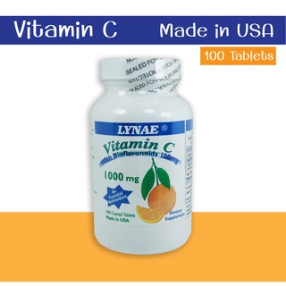Lynae Vitamin C-1000 mg with Bioflavonoids 100mg วิตามินซี 100มก. และไบโอฟลาวโวนอยส์ 100 มก.100เม็ด