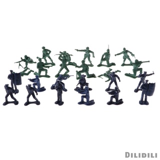 [12] ฟิกเกอร์พลาสติก Army Men ขนาด 5 ซม. และตํารวจของเล่นสําหรับเด็ก - 24 ชิ้น