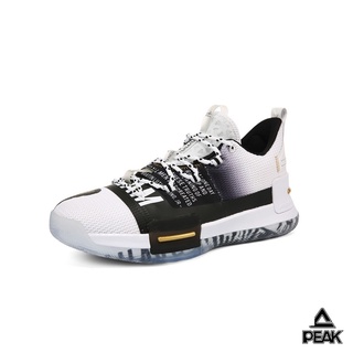ภาพขนาดย่อของภาพหน้าปกสินค้าPEAK Flash Lou "BHM" รองเท้าบาสเกตบอล NBA พีค นุ่ม กระชับเท้า ซัพพอร์ทสูง พื้นทนต่อการสึกหรอ E01455A White/Black จากร้าน peaksport_thailand บน Shopee