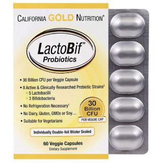 ภาพขนาดย่อของภาพหน้าปกสินค้าCalifornia Gold Nutrition LactoBif Probiotics 30 Billion CFU 60 Veggie Capsules จากร้าน za_me บน Shopee ภาพที่ 5