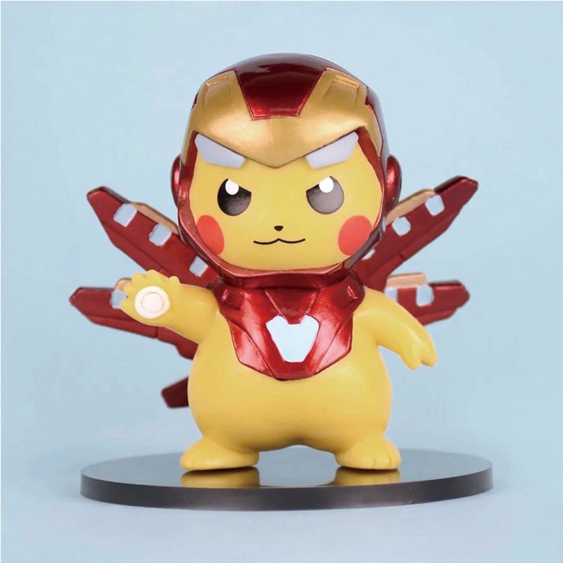 โมเดล-วันพีช-marvel-avengers-4-ของเล่นโปเกมอน-pikachu-iron-man-กัปตันอเมริกามือต่อสู้แบบ