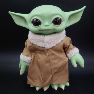 พร้อมส่ง👽 โมเดล Baby Yoda ตัวใหญ่ 27 Cm แบบยืน มีขา งานสวยมากๆ หัวเป็นงาน Soft เสื้อทำจากผ้านุ่ม น่ารักสุดๆไปเลย ราคาถูก