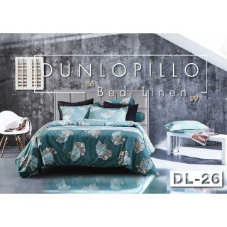 เครื่องนอน  Dunlopillo Print    รหัส DL-26  เซ็ทผ้านวมพร้อมผ้าปู หรือ ซื้อแยกชิ้นได้ ทอละเอียด 360 Trd,