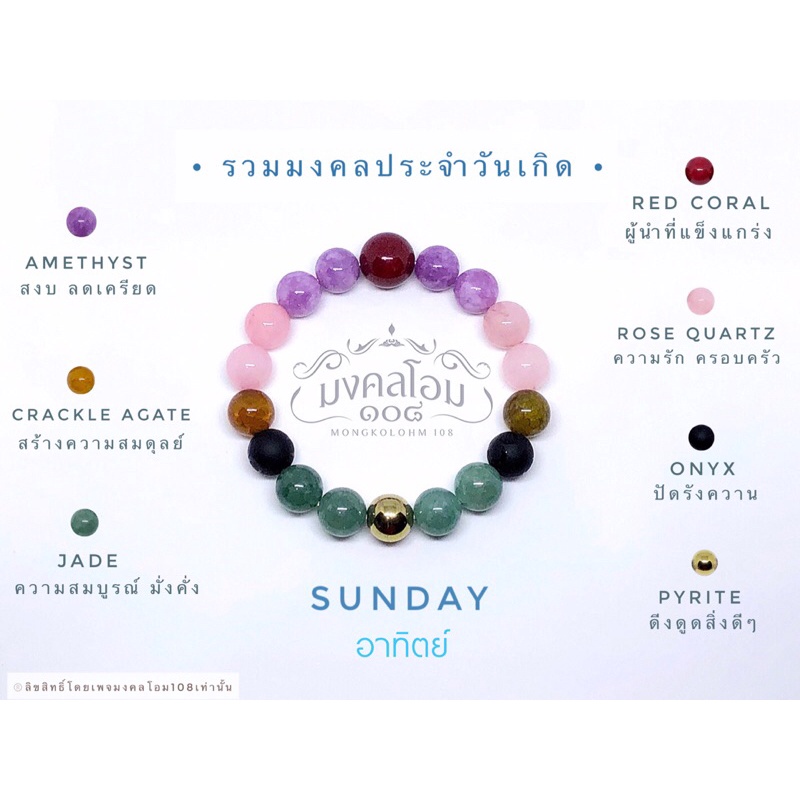 pandora-ของแท้-โซ่ห้อย-10มิล-เสริมมงคลประจำวันเกิด-องค์พระพิฆเนศ-รวมมงคลรอบด้านครบทั้ง-8-วัน