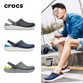มีสต๊อคพร้อมส่ง!! Crocs รองเท้าแตะแฟชั่นในร่มและกลางแจ้งรองเท้าลำลองระบายอากาศน้ำหนักเบารองเท้าชายหาดกันน้ำ