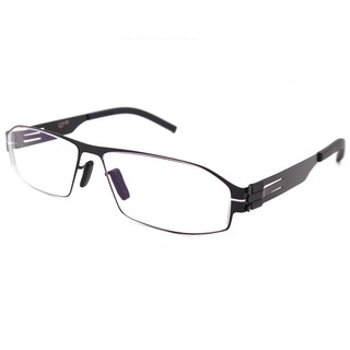 Fashion แว่นตา รุ่น IC BERLIN Model arne 002 C-1 สีดำ กรอบแว่นตา (สำหรับตัดเลนส์) ไม่ใช้น๊อต Eyeglass frame