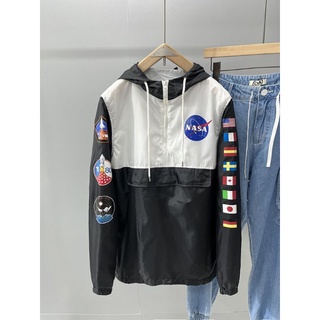 🔥ส่งฟรีจ้า🔥🇺🇸🛸เสื้อผ้าร่มแขนยาวลาย NASA งานสกรีน เสื้อมีซับด้านใน🌏🚀