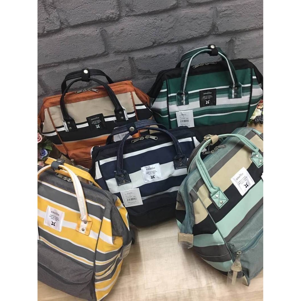 anello-backpack-stripe-pattern-multi-border-แบรนด์ดังจากญี่ปุ่น