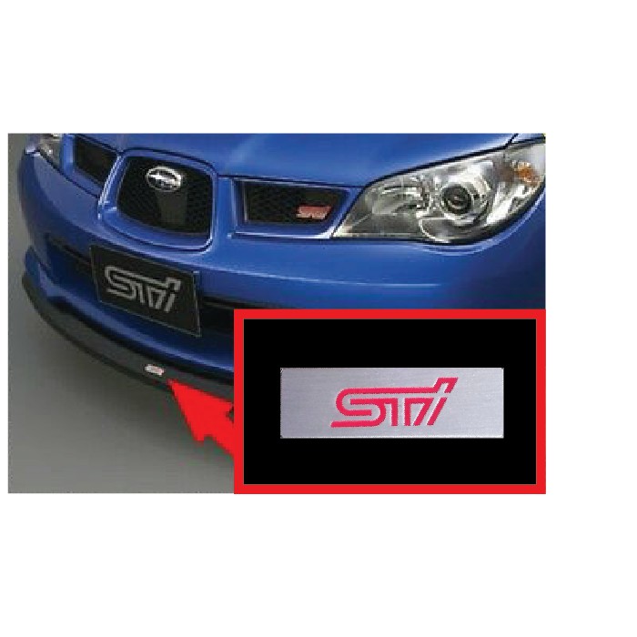 jdm-subaru-impreza-sti-กันชนหน้า-ลิปอลูมิเนียม-ตราคาร์บอนแท้