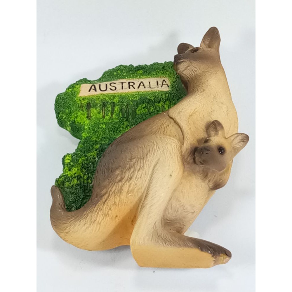 แม่เหล็กติดตู้เย็นนานาชาติสามมิติ-รูปจิงโจ้ที่ออสเตรเลีย-3d-fridge-magnet-kangaroo-australia