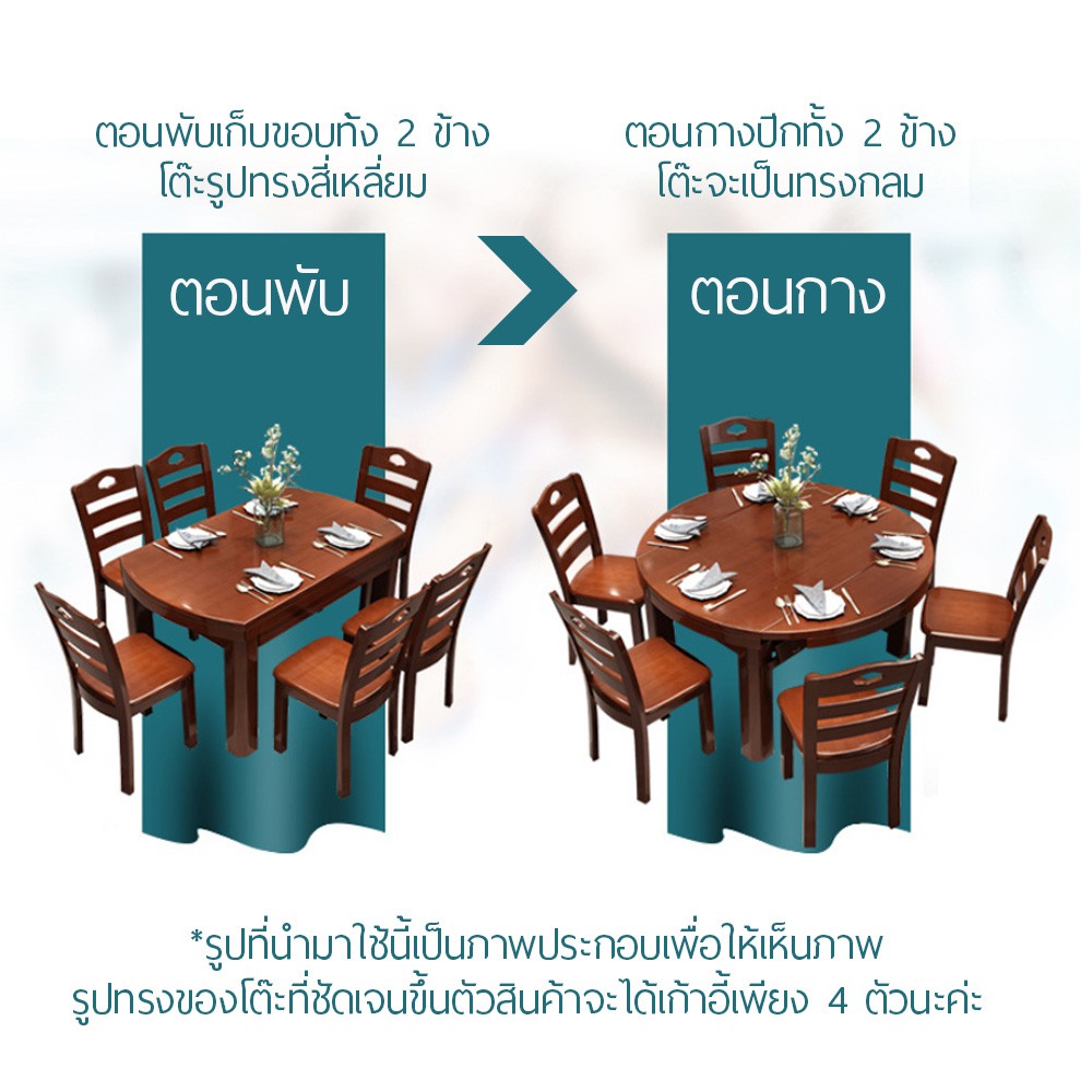 โต๊ะกินข้าว-พับหน้าโต๊ะได้-เฟอร์นิเจอร์ห้องครัวอเนกประสงค์-ขายเฉพาะโต๊ะอย่างเดียว