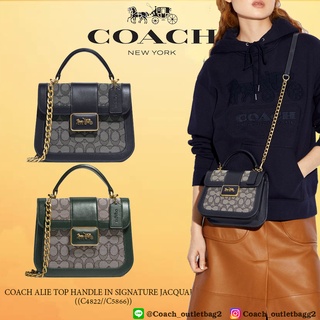 COACH ALIE TOP HANDLE IN SIGNATURE JACQUARD  ((C4822//C5866))