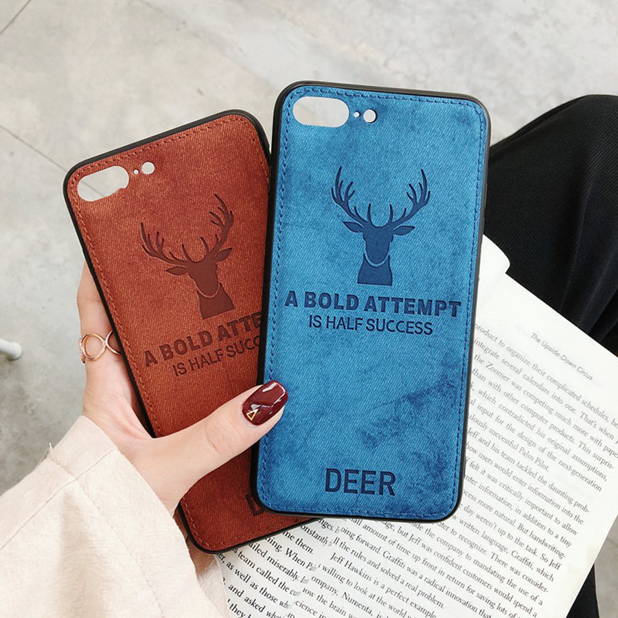 xiaomi-redmi-k20-note-7-7a-6-5-pro-6a-plus-deer-case-soft-canvas-cloth-proverb-men-cover-sucess-ready-stock-casing