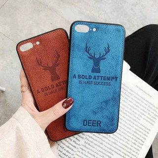 Samsung Galaxy A70 A50 A40 A30 A20 S10 Lite Plus J4 J6 2018 Deer Case Soft Canvas Cloth Proverb Men Cover Ready Stock