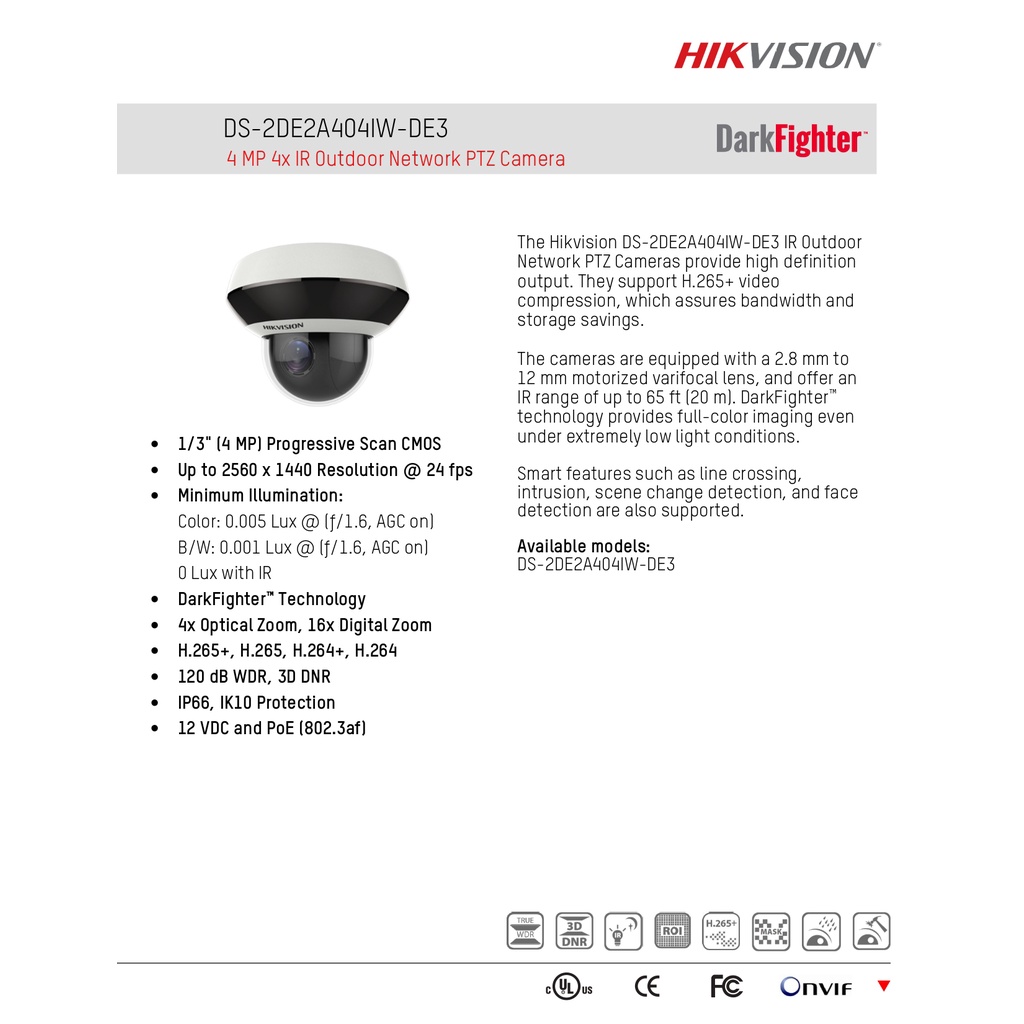 hikvision-กล้องวงจรปิด-4mp-mini-ptz-camera-ปรับ-หมุน-ซ้าย-ขวา-ขึ้นลงได้-รุ่น-ds-2de2a404iw-de3-2-8-12mm