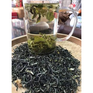 เหมาเจียนชามะลิชั้นดีกลิ่นมะลิอ่อน，jasmime tea AAA（上等毛尖茉莉T15）บำรุงผิว ทำความสะอาดกระเพาะอาหาร ลดความดัน