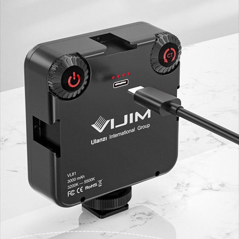 ภาพหน้าปกสินค้าVIJIM VL81 Mini LED Video Light Built-in Battery 81 Camera Lamp Phone LED จากร้าน yuntengthailand บน Shopee