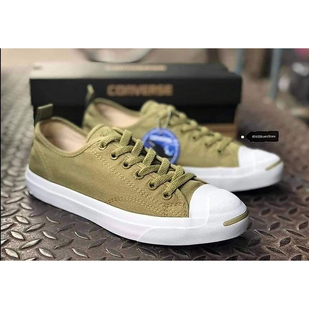 รองเท้าผ้าใบjapan-มีประกันสินค้าทุกคู่-รุ่นนี้สีพิเศษมีสีเดียว-converes-jack-purcell-hancork-army-made-in-japan