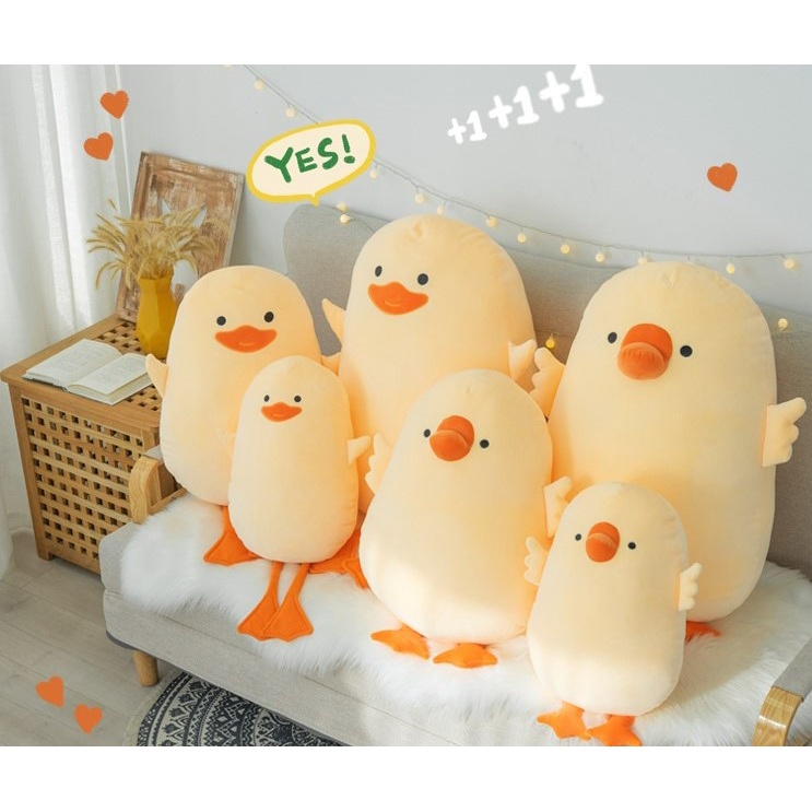 พร้อมส่ง-ตุ๊กตากุ๊กไก่ตัวเหลือง-นุ่มเหมือนเยลลี่