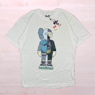 เสื้อยืดโอเวอร์ไซส์Uniqlo X KAWS เสื้อยืด ANATOMY สีขาว พรีเมี่ยม เหมือนแท็กเต็มตัว ของแท้S-3XL